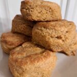fluffy biscuits made with fresh milled flour
