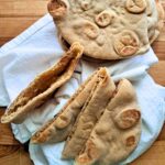 pita bread made with fresh milled flour
