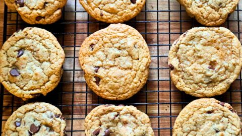 the Best Chocolate Chip cookies made with fresh milled flour