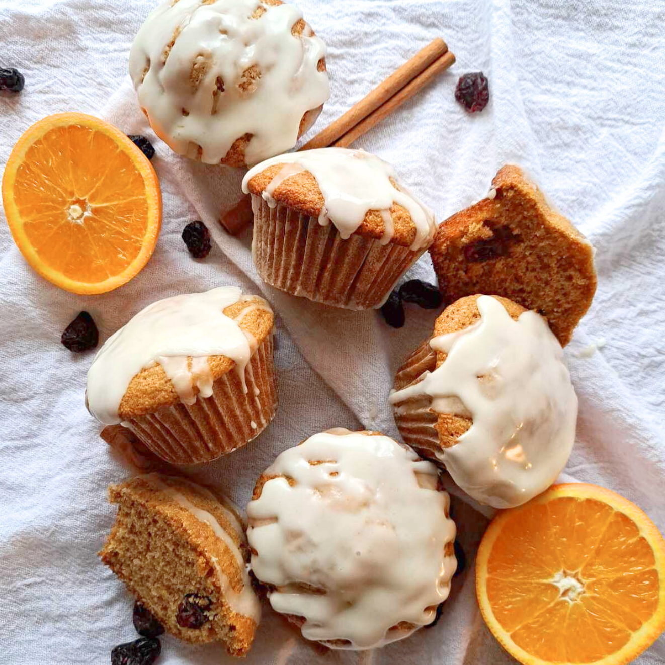 cranberry orange muffins made with fresh milled flour