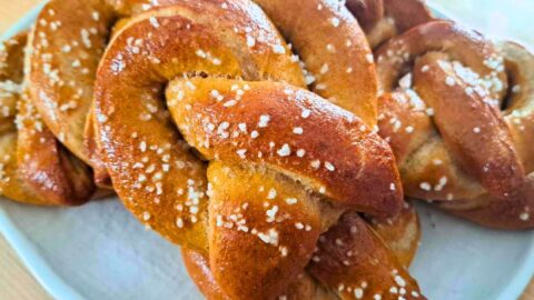 soft pretzels made with fresh milled hard white wheat flour