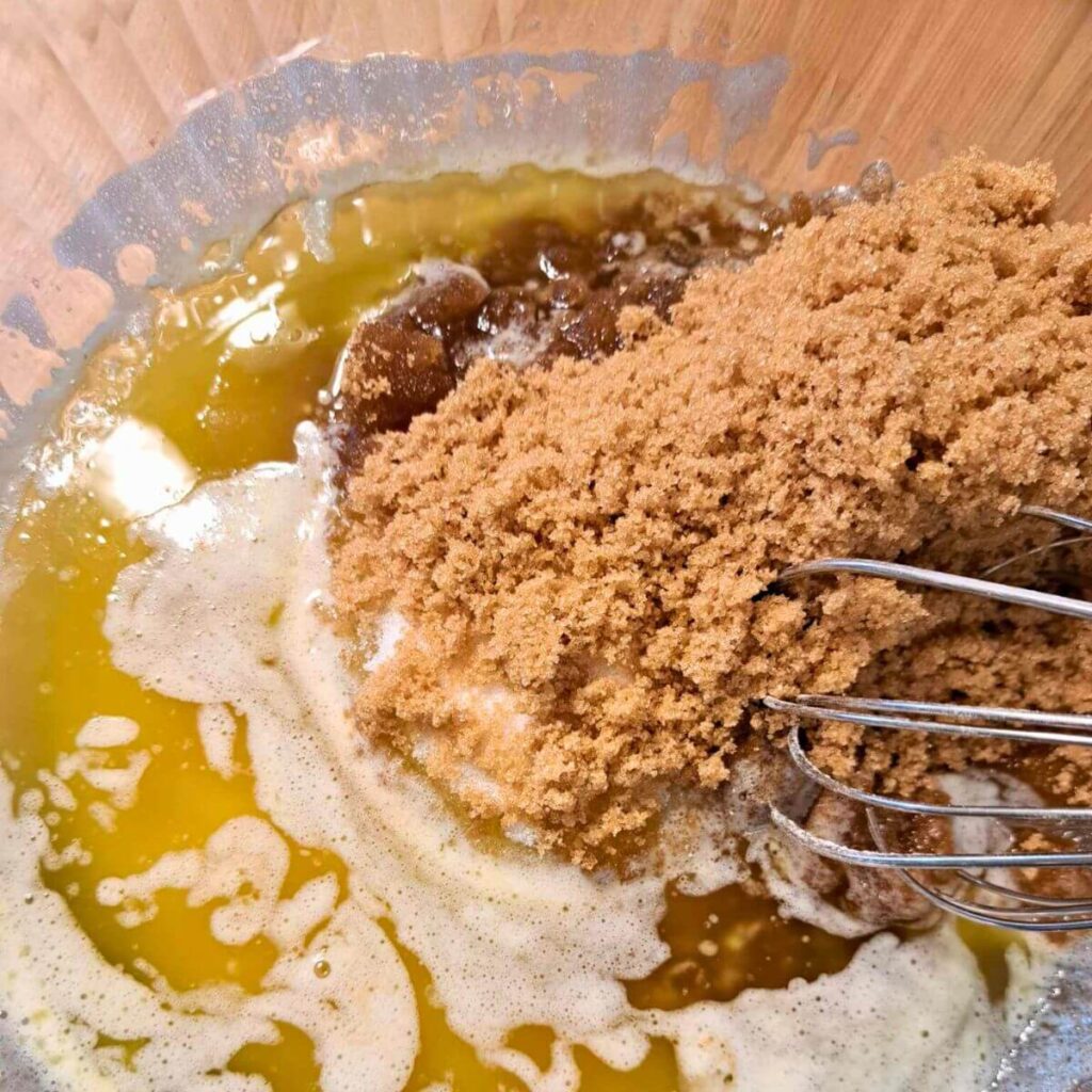 wet ingredients for carrot cake