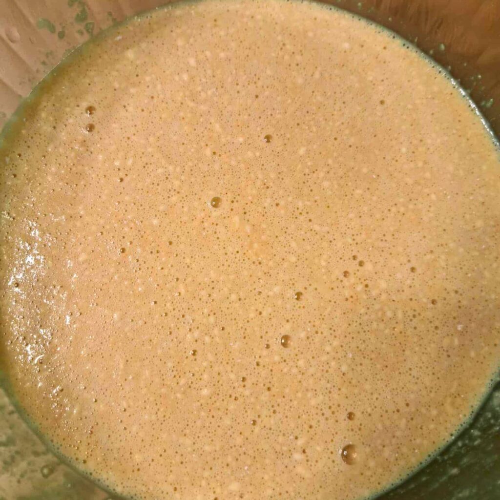 dutch baby batter resting for 10 minutes