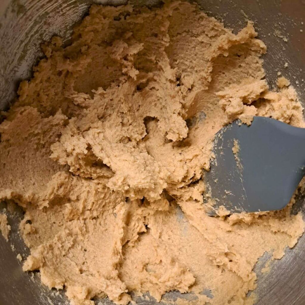 creamed butter and brown sugar
