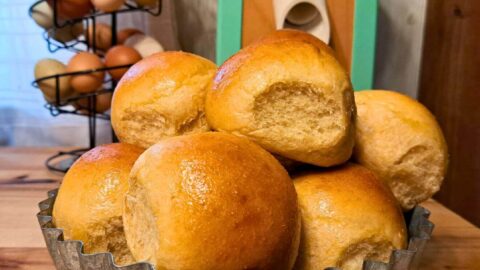 soft dinner rolls made with fresh milled flour